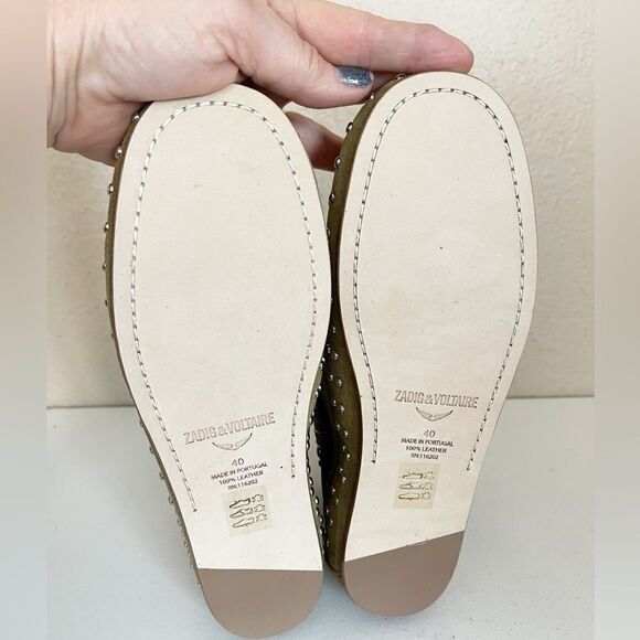 Zadig & Voltaire Desert Boot Santa Fe Dream Studs Suede Leather Festival Sz - Picture 11 of 16